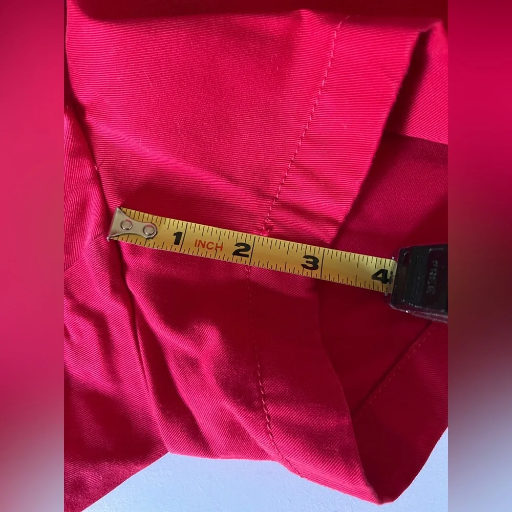 New J. Crew Woman’s Red Chino shorts flat front classic 3” inseam casual size 6